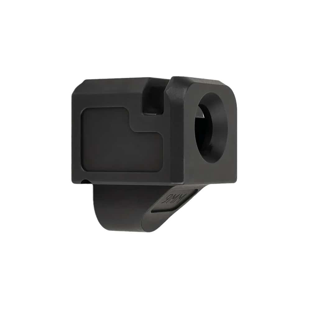 Open Box - Zaffiri Precision Compensator for Glock 9mm Gen 1-5 Pistols - 1/2x28 - Black