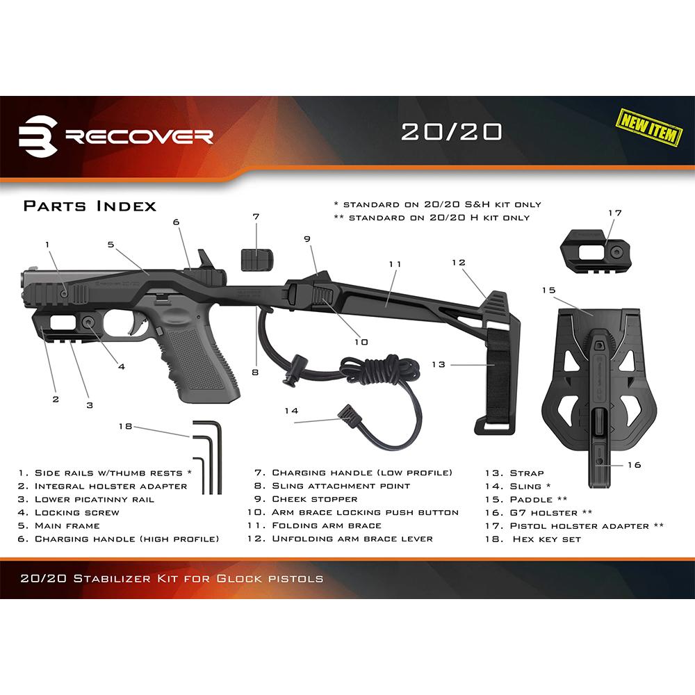 RECOVER TACTICAL 2020N+SLX+MG9 BRACE TAN