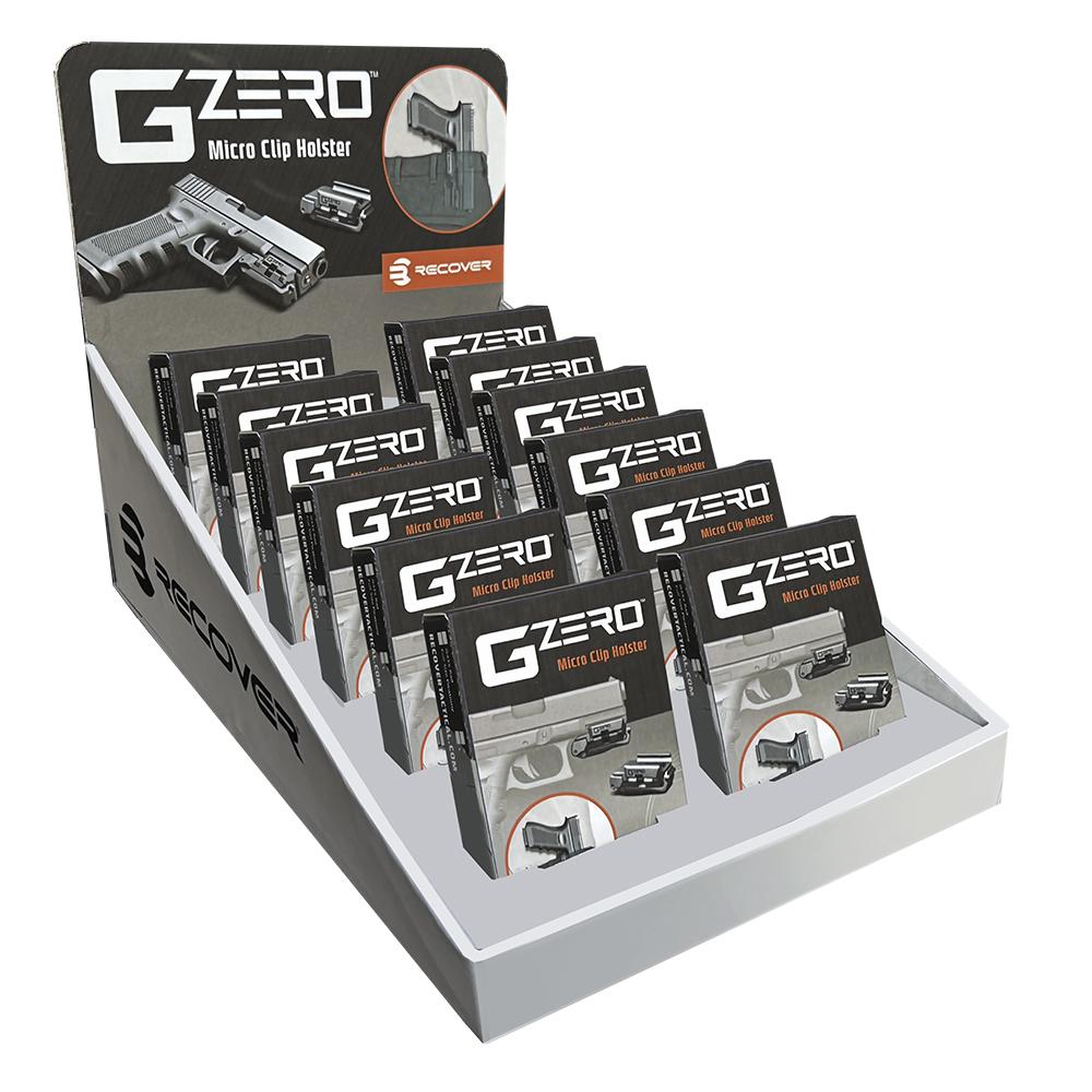RECOVER TACTICAL GZERO DISPLAY  6x GZERO-FSR-01 2x GZERO-43R & 2 LH of ea.