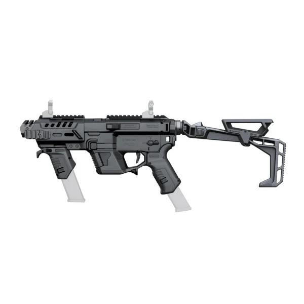 RECOVER TACTICAL PIX+ PG9 FRONT GUARD MG9 SR20 FOLDING BRACE+CR20 BLACK