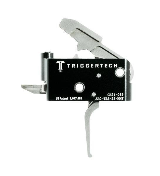 TRIGGERTECH AR15 ADAPTABLE FLAT TRIGGER 2 STAGE ADJ SST/BLK