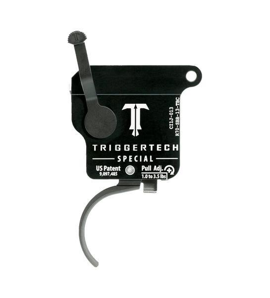 TRIGGERTECH REM 700 SPECIAL CURVED TRIGGER SINGLE STAGE BLK/BLK
