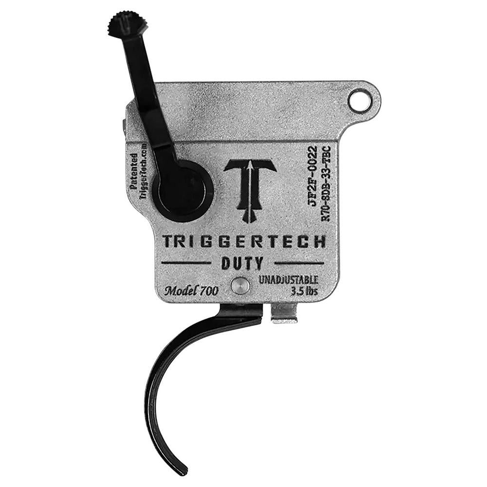 TriggerTech Rem700 Duty - Right Hand, Black Curved, With Bolt Release