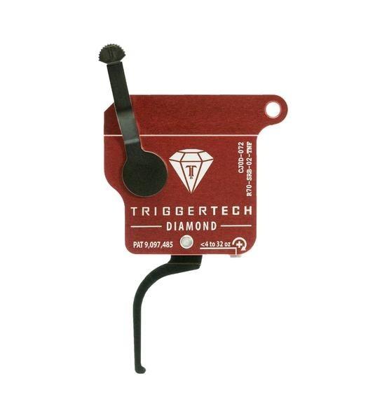 TRIGGERTECH REM 700 CLONE BLK DIAMOND FLAT TRIGGER SINGLE STAGE ADJ BLK/RED
