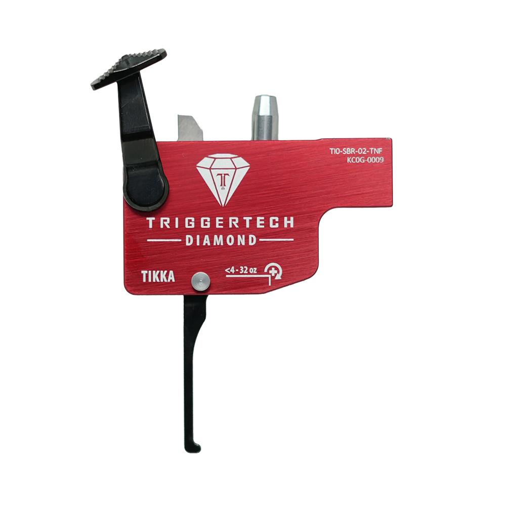 TriggerTech Diamond - Tikka -  Right Hand Red Flat Lever