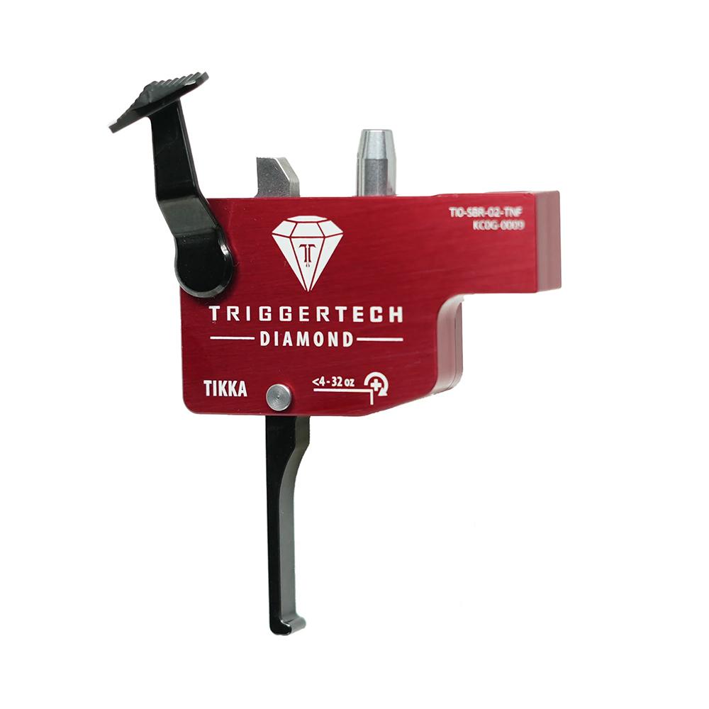 TriggerTech Diamond - Tikka -  Right Hand Red Flat Lever