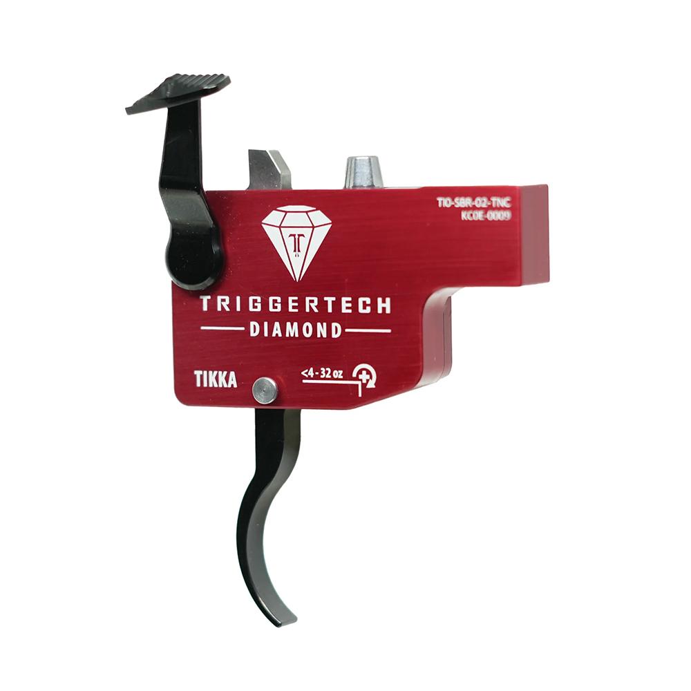 TriggerTech Diamond - Tikka -  Right Hand Red Curved Lever