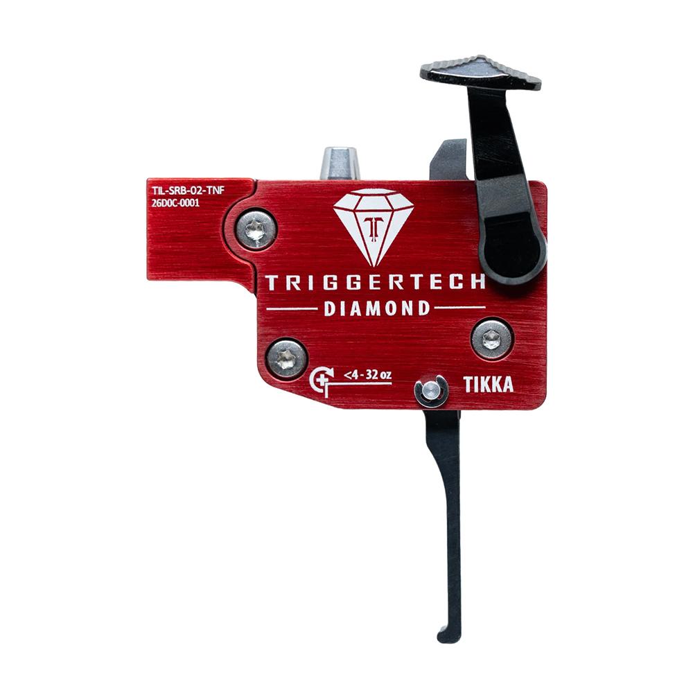 TriggerTech Diamond - Tikka -  Left Hand - Red Flat Lever