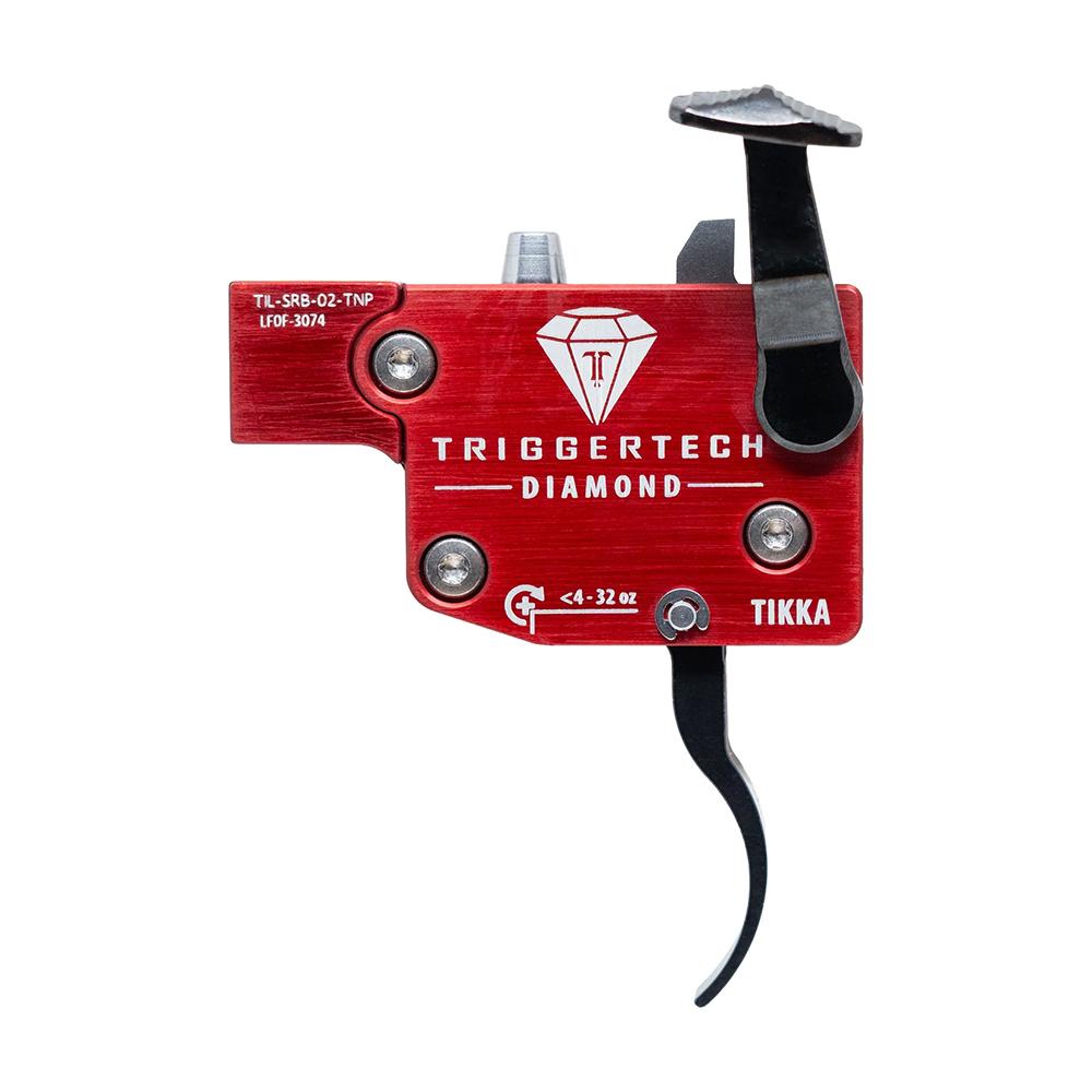 TriggerTech Diamond - Tikka -  Left Hand - Red Curved Lever