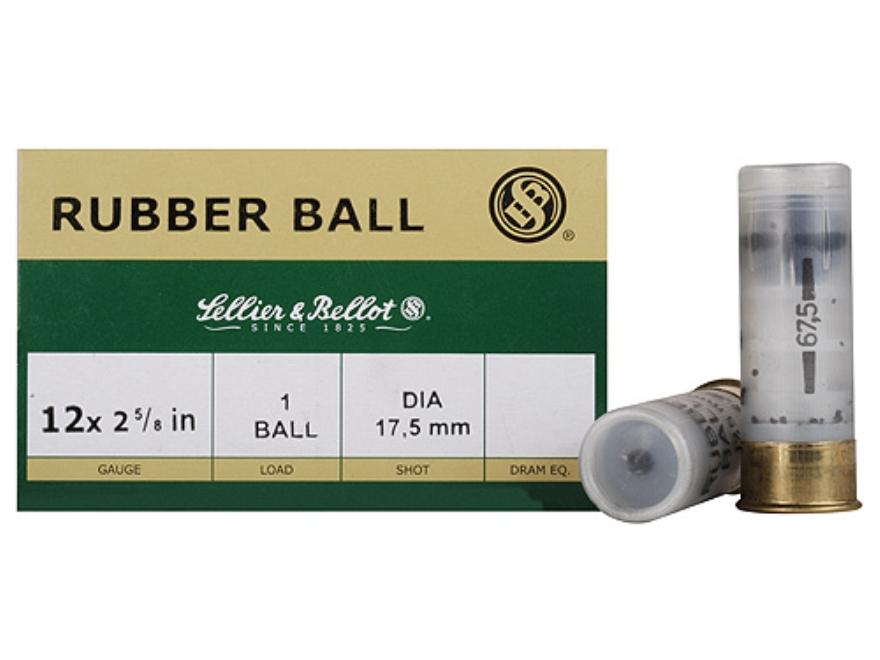 12GA RUBBER SPHERIC  2-3/4 1-ball 25 RD
