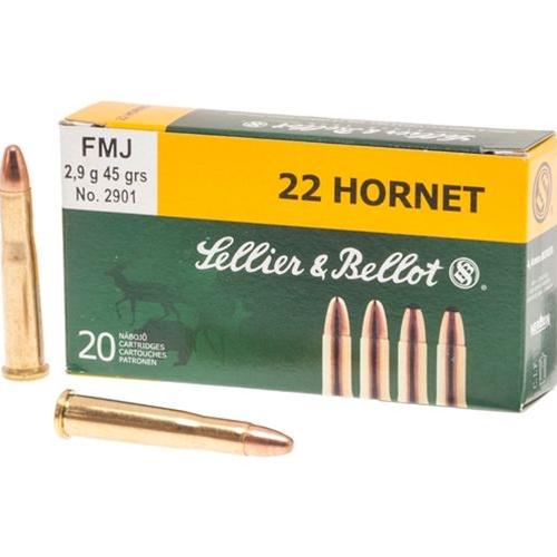 22 HORNET 45GR FMJ 20/BOX