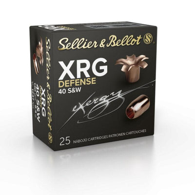S&B XRG Defense Solid Copper HP 40 S&W 130gr 25/rd