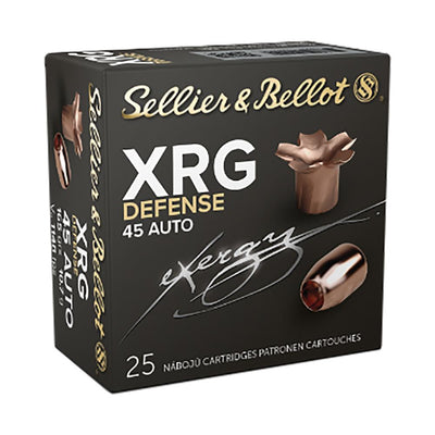 S&B XRG Defense Solid Copper HP 45 ACP 165gr 25/rd
