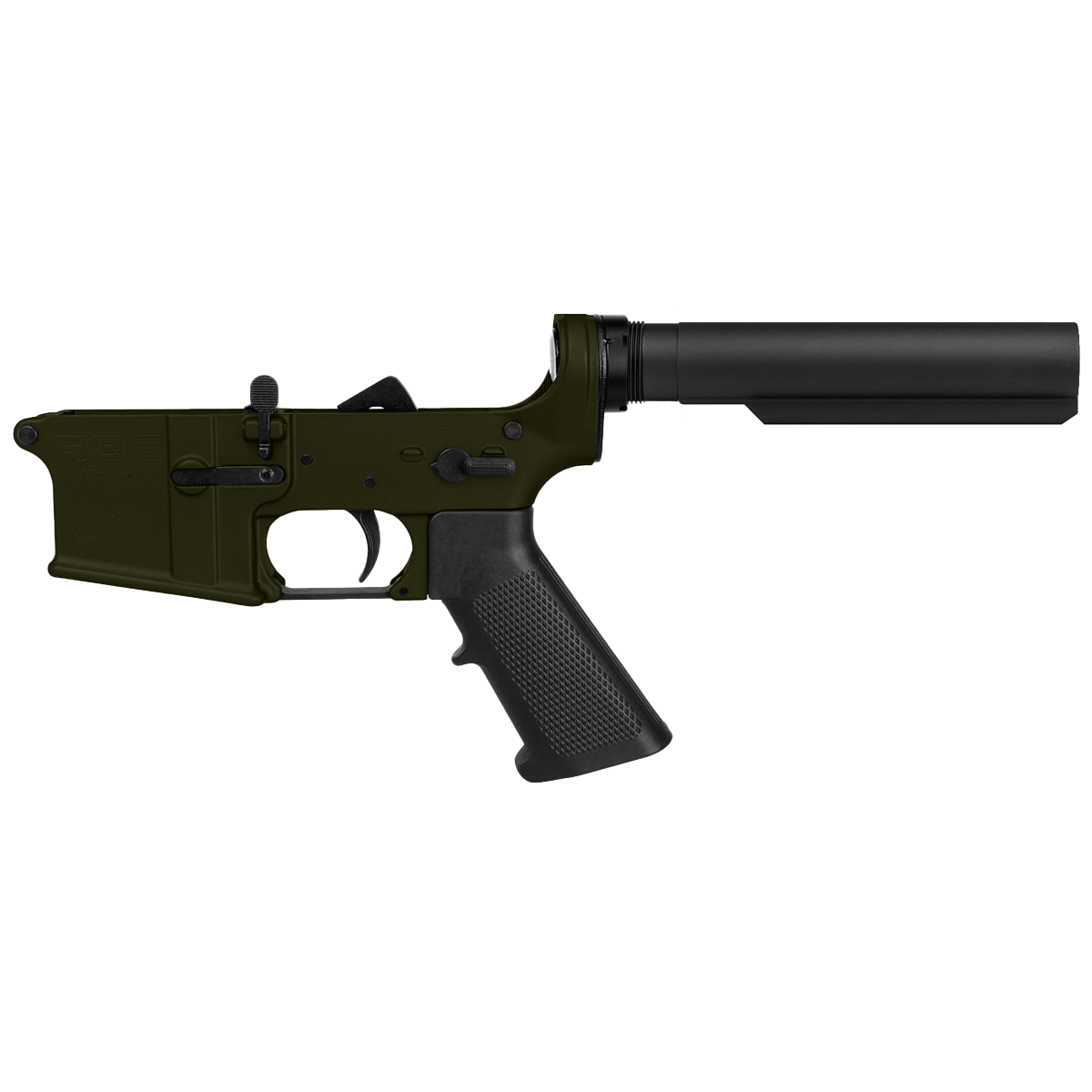 AR-15 Completed Lower Receiver with 6 Position Buffer Tube Assembly & Lower Parts Installed - Magpul ODG