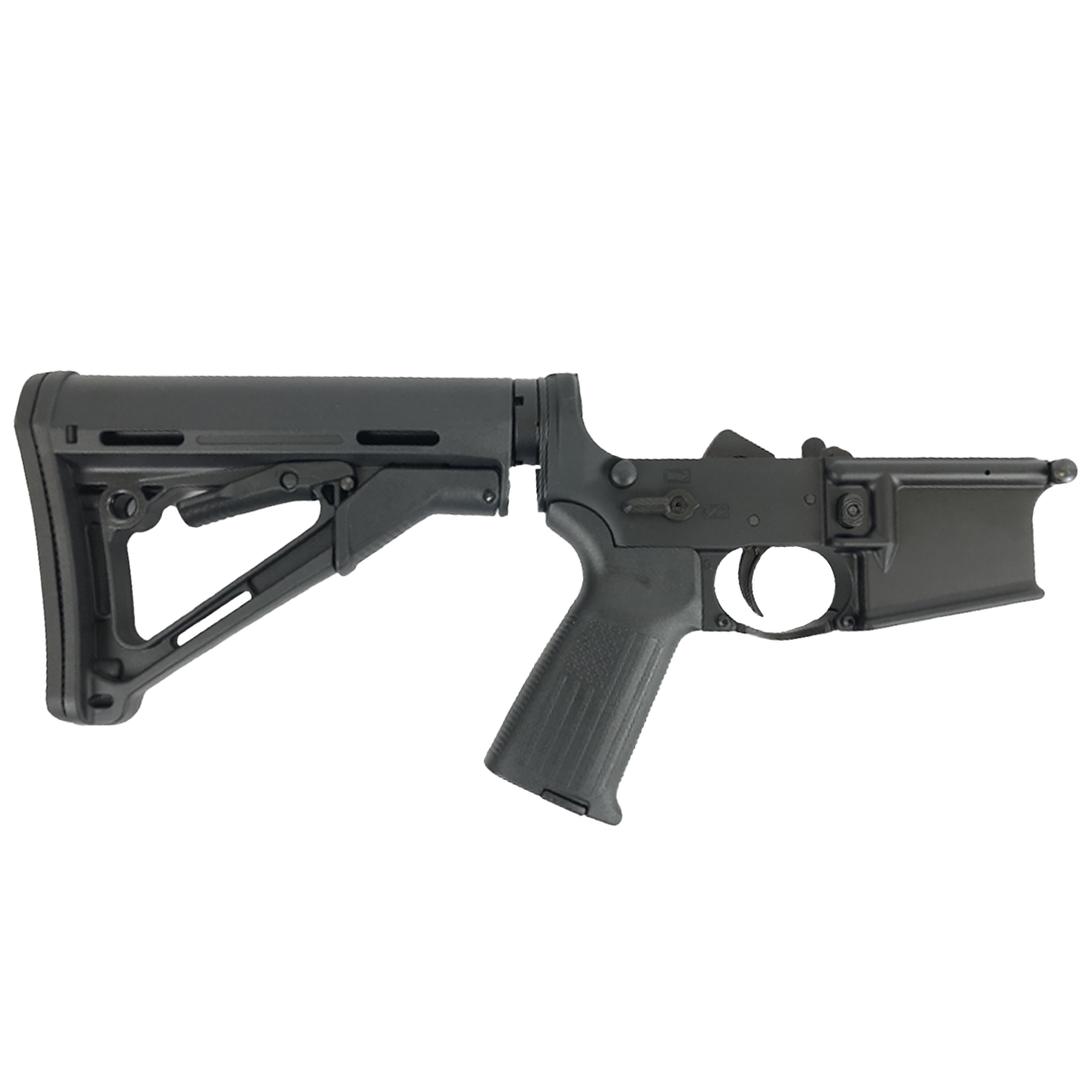AR-15 Completed Lower Receiver with Collapsible Mil Spec Stock