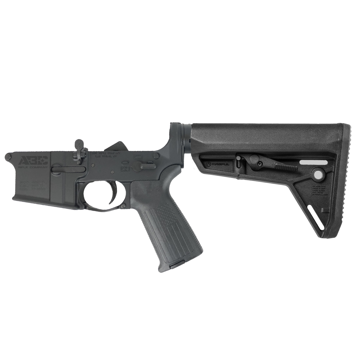 AR-15 Completed Lower Receiver with Adjustable Slim Line Stock