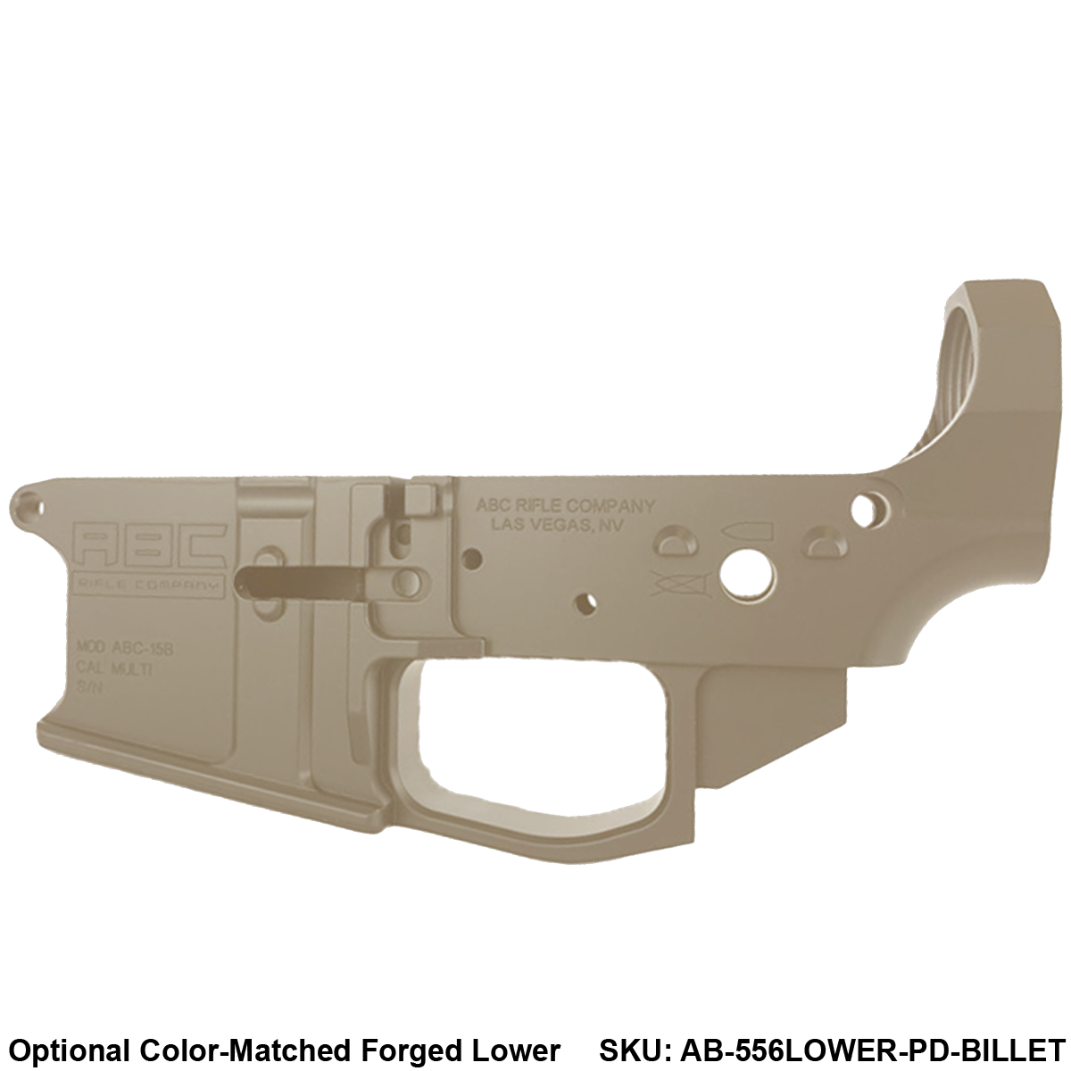 AR-15 Rifle Build Kit 7.62x39 16" Barrel 15" M-Lok Handguard - Flat Dark Earth