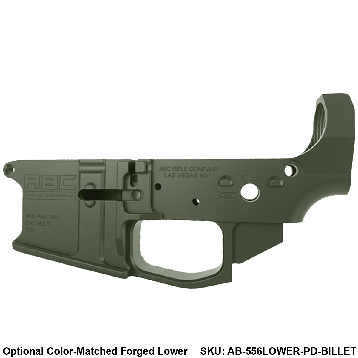 AR15 Billet Micro Pistol Build Kit 556 NATO 5" Barrel 5" M-Lok Handguard - Magpul ODG