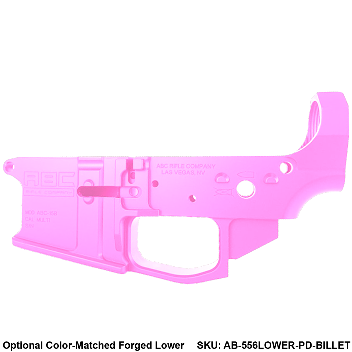 AR-15 Rifle Build Kit .223/556 NATO 16" Barrel 15" M-Lok Handguard - Sig Pink