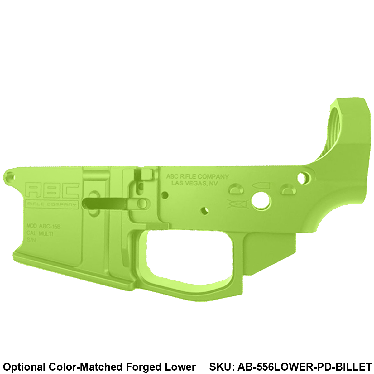 AR15 Billet Micro Pistol Build Kit 7.62x39mm 5" Barrel 5" M-Lok Handguard - Zombie Green