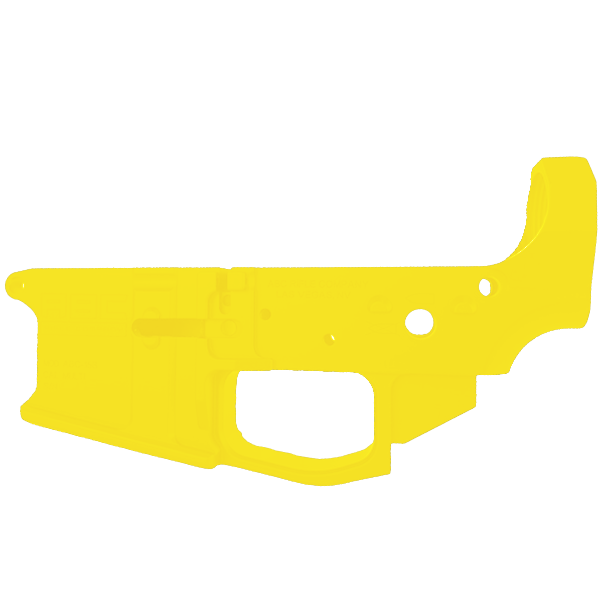 AR-15 Stripped Billet Aluminum Lower Receiver - Cerakote Lemon Zest