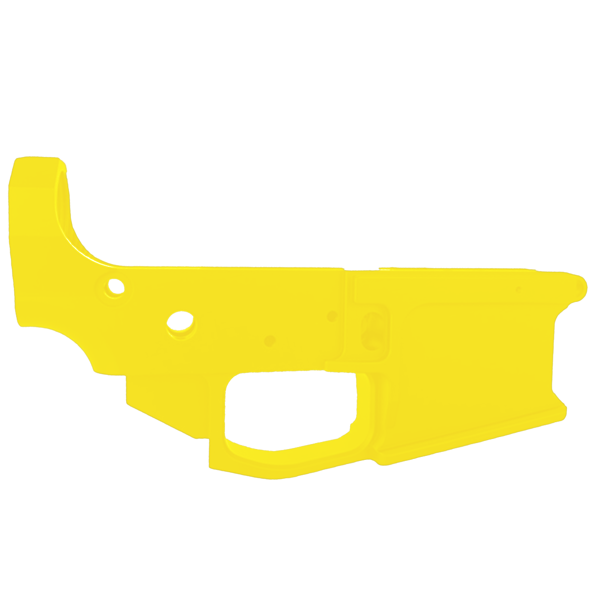 AR-15 Stripped Billet Aluminum Lower Receiver - Cerakote Lemon Zest