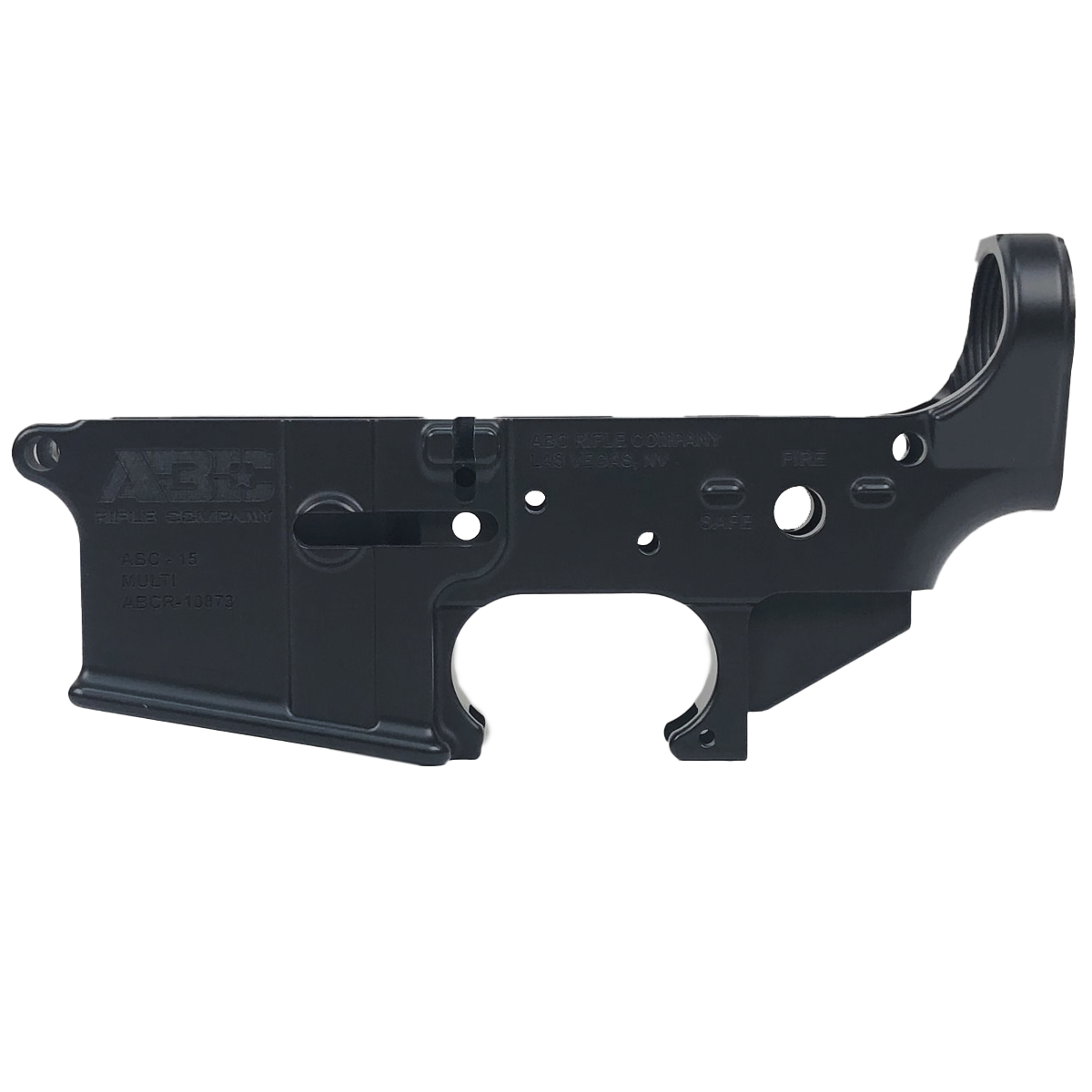 AR-15 Lower Receiver Stripped With ABC Logo