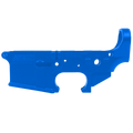 AR-15 Lower Receiver Stripped With ABC Logo - Flame Blue