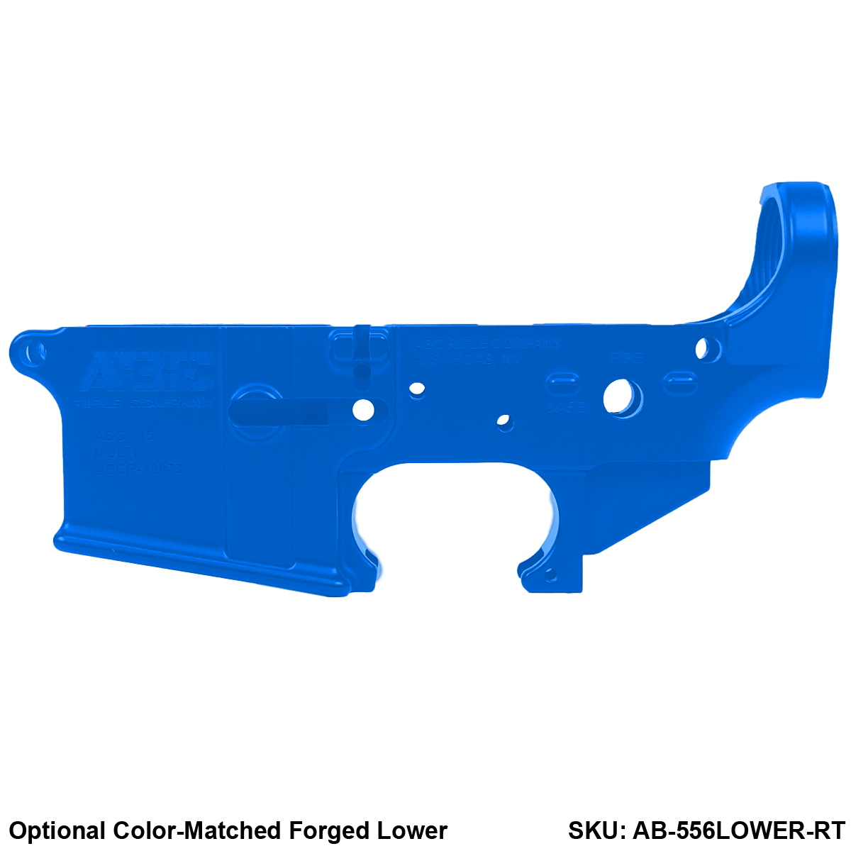 AR-15 Rifle Build Kit .223/556 NATO 16" Barrel 15" M-Lok Handguard - Flame Blue