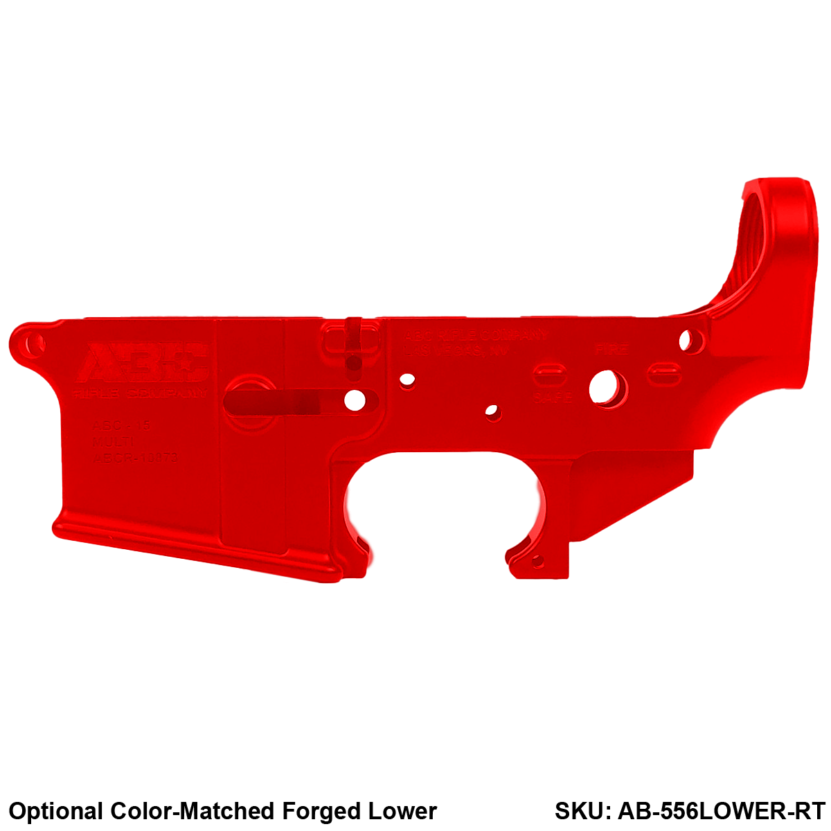 AR15 Billet Micro Pistol Build Kit .300 Blackout 5" Barrel 5" M-Lok Handguard - Red