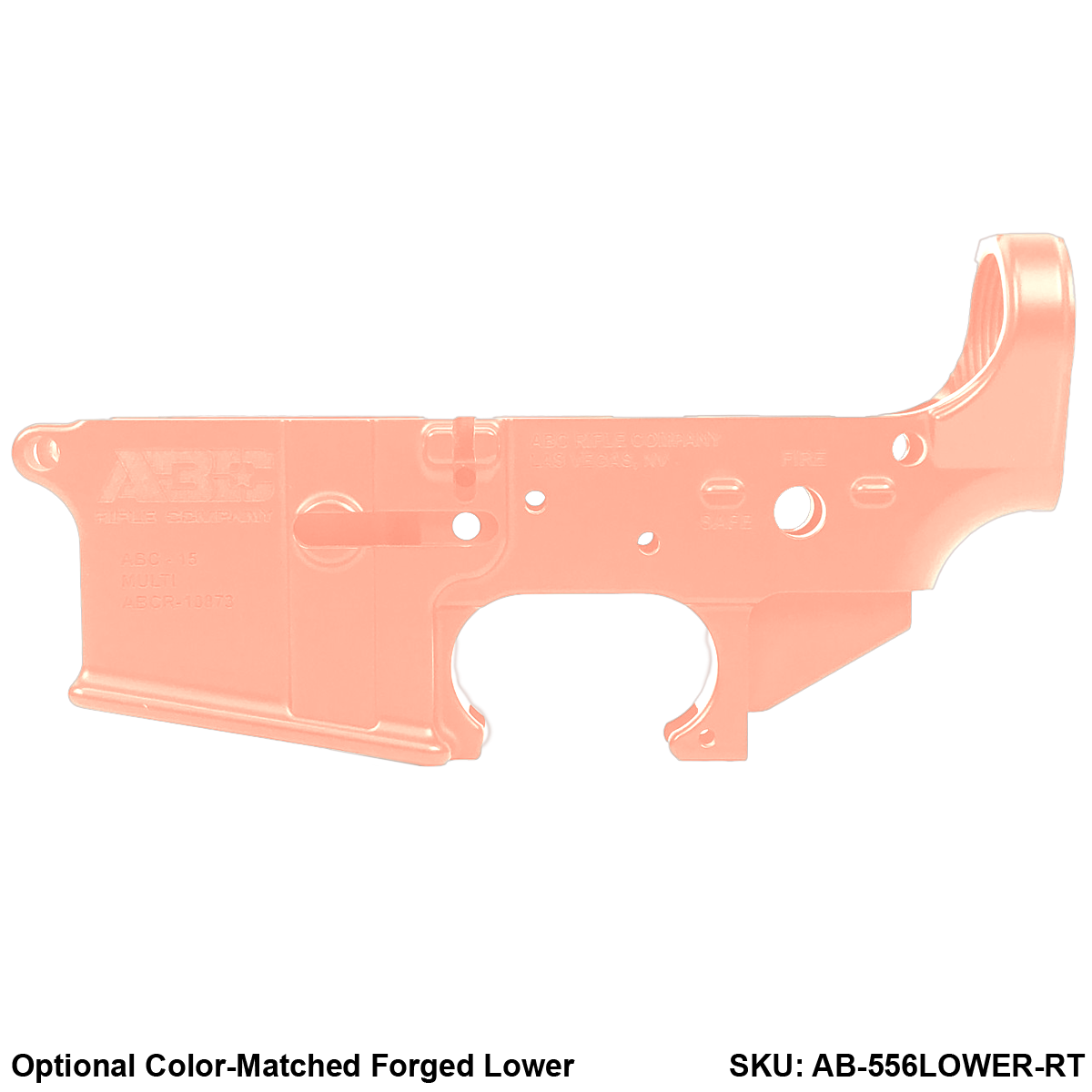 AR15 Billet Micro Pistol Build Kit .300 Blackout 5" Barrel 5" M-Lok Handguard - Rose Gold