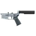 AR-15 Completed Lower Receiver with 6 Position Buffer Tube & Lower Parts Installed - Tungsten Gray