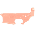 AR-15 Lower Receiver Stripped With ABC Logo - Rose Gold