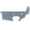 AR-15 Lower Receiver Stripped With ABC Logo - Sniper Gray