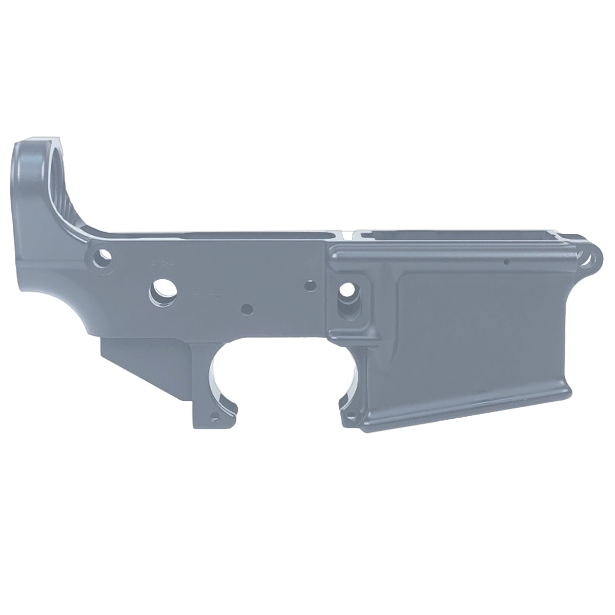 AR-15 Lower Receiver Stripped With ABC Logo - Sniper Gray