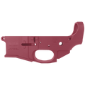 AR-15 Stripped Billet Aluminum ABC-15Z Multi- Cal Lower Receiver - Cerakote Cranberry Frost