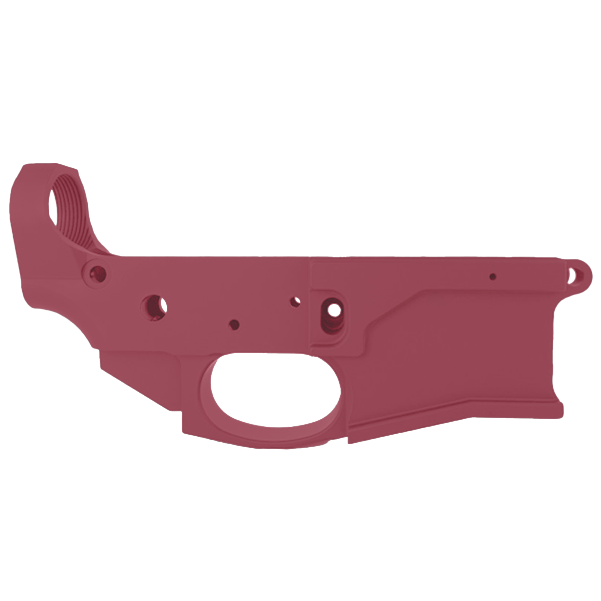 AR-15 Stripped Billet Aluminum ABC-15Z Multi- Cal Lower Receiver - Cerakote Cranberry Frost