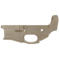 AR-15 Stripped Billet Aluminum ABC-15Z Multi- Cal Lower Receiver - Cerakote Flat Dark Earth