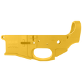 AR-15 Stripped Billet Aluminum ABC-15Z Multi- Cal Lower Receiver - Cerakote Gold