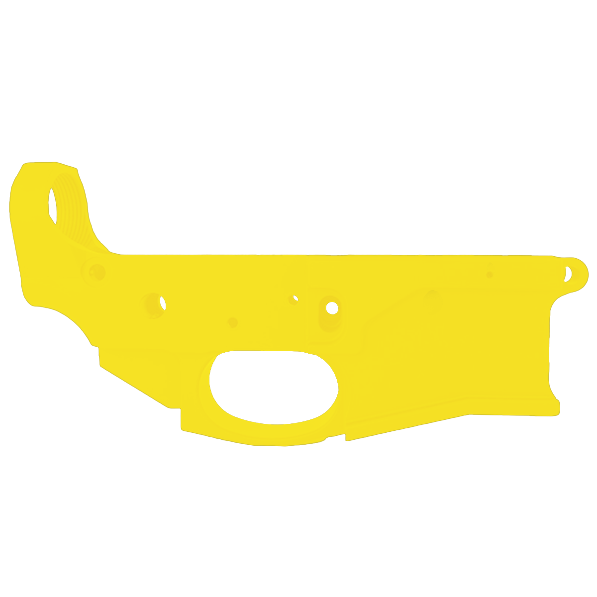 AR-15 Stripped Billet Aluminum ABC-15Z Multi- Cal Lower Receiver - Cerakote Lemon Zest