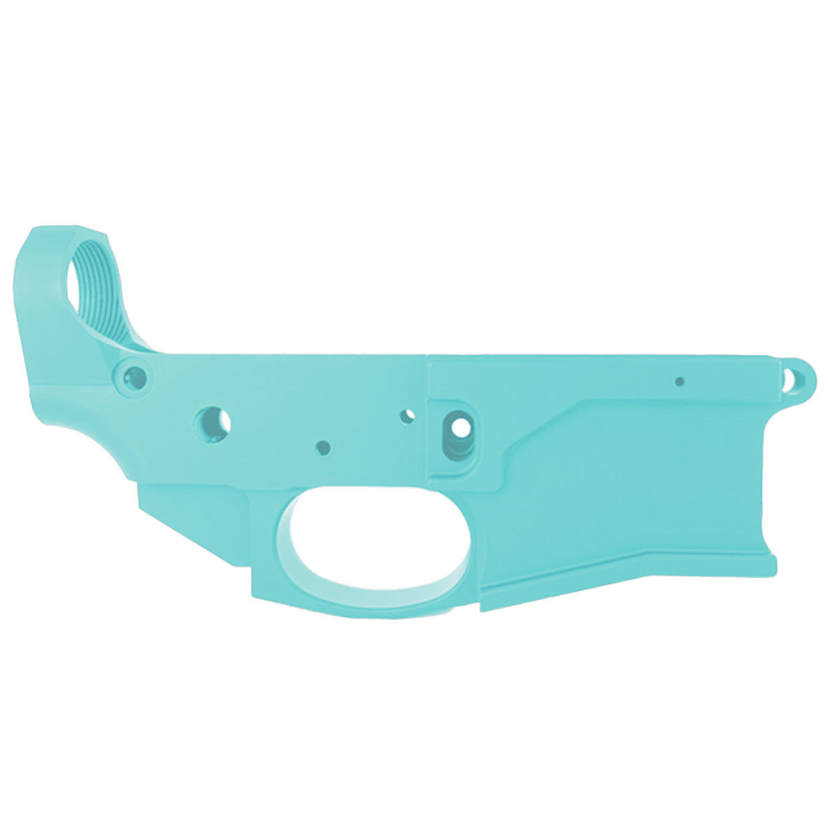 AR-15 Stripped Billet Aluminum ABC-15Z Multi- Cal Lower Receiver - Cerakote Robins Egg Blue