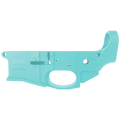 AR-15 Stripped Billet Aluminum ABC-15Z Multi- Cal Lower Receiver - Cerakote Robins Egg Blue