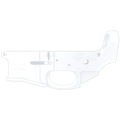 AR-15 Stripped Billet Aluminum ABC-15Z Multi- Cal Lower Receiver - Cerakote White