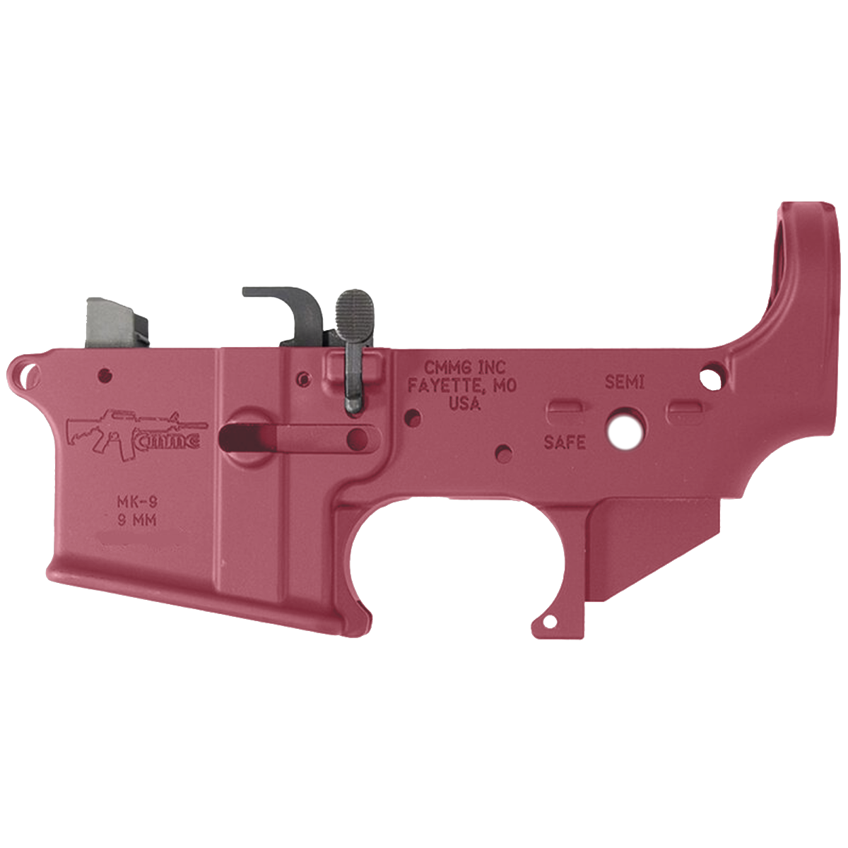 AR40 Micro Pistol Build Kit .40 S&W 5" Barrel 4" M-Lok Handguard - Cranberry Frost