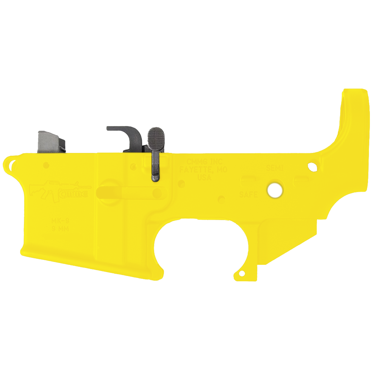 AR9 Micro Pistol Build Kit 9MM 5" Barrel 4" M-Lok Handguard - Lemon Zest