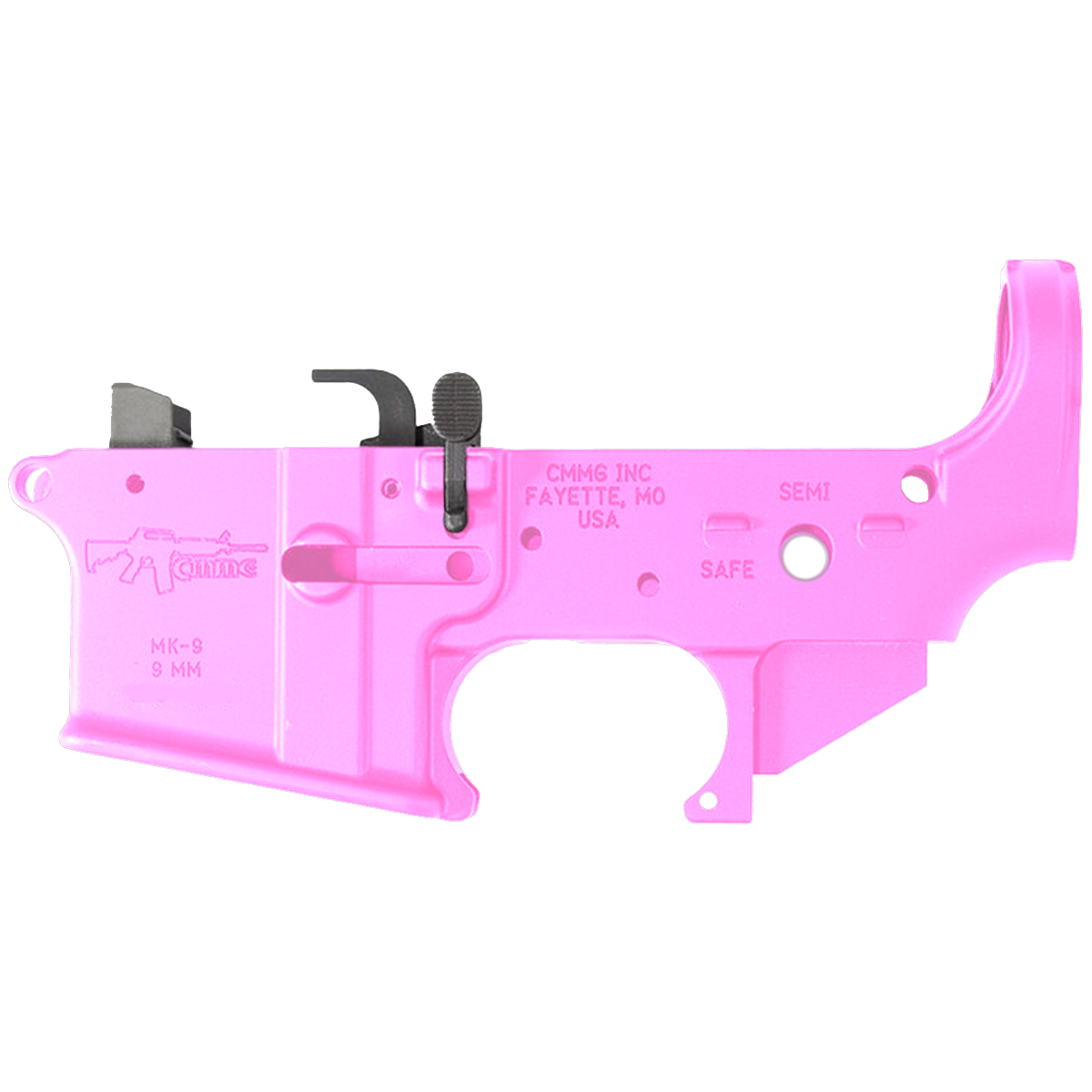 AR9 Micro Pistol Build Kit 9MM 5" Barrel 4" M-Lok Handguard - Sig Pink