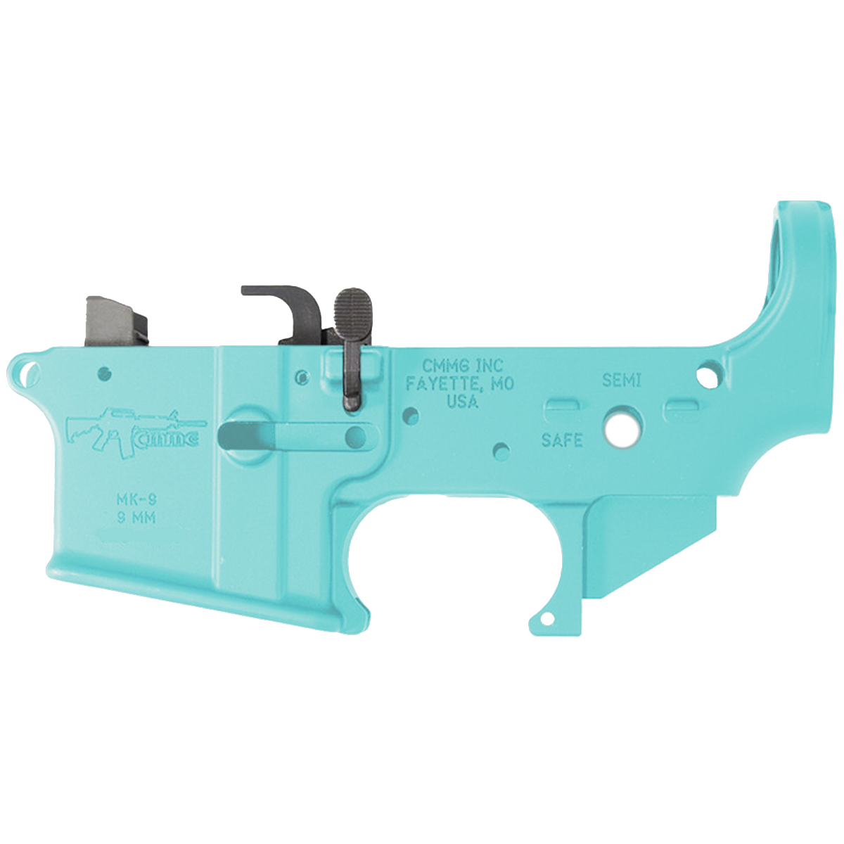 AR40 Micro Pistol Build Kit .40 S&W 5" Barrel 4" M-Lok Handguard - Robins Egg Blue