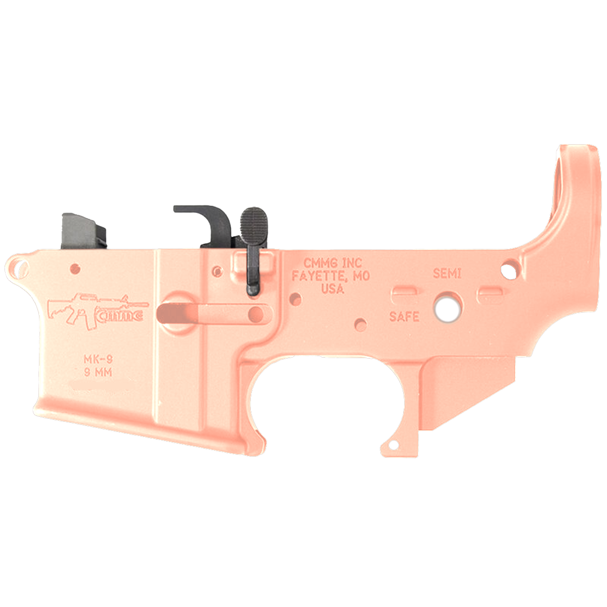 AR40 Micro Pistol Build Kit .40 S&W 5" Barrel 4" M-Lok Handguard - Rose Gold