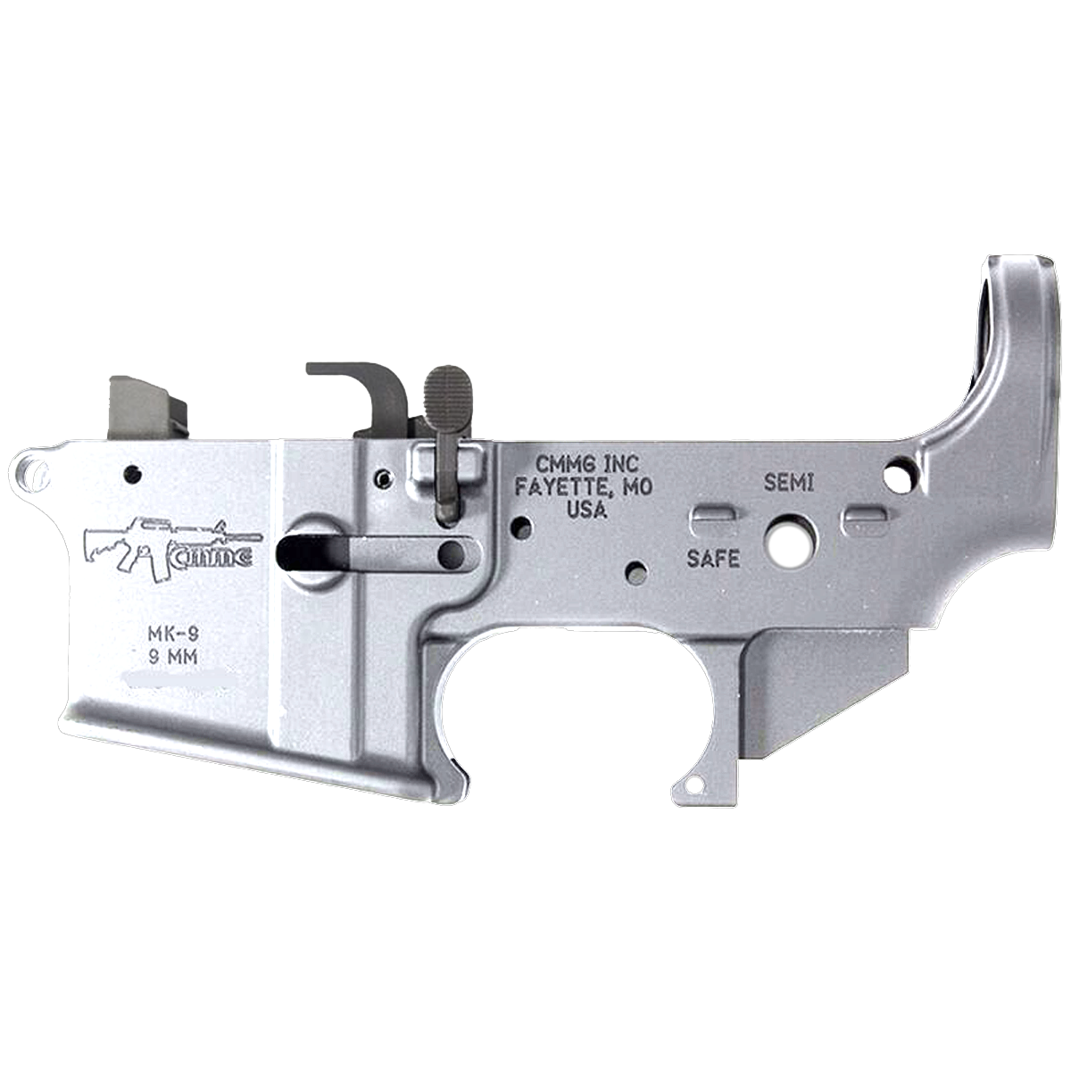 AR40 Micro Pistol Build Kit .40 S&W 5" Barrel 4" M-Lok Handguard - Tungsten Gray