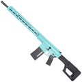 AR 6.5 Creedmoor Custom Semi Auto Rifle 20" Nitride Barrel 18" M-LOK Handguard Magpul PRS Stock - Robins Egg Blue
